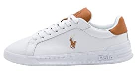 Polo Ralph Lauren Herren Heritage Court Sneaker, Weiß, weiß, 45 EU