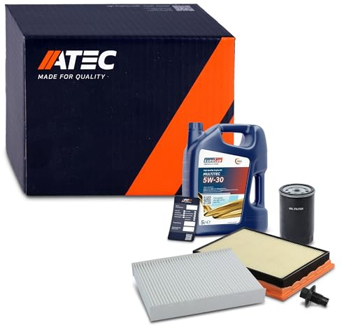 ATEC Germany Inspektionspaket Filterset mit 1x Ölfilter, 1x Luftfilter, 1x | Kompatibel mit: FORD FIESTA V, FIESTA V Van, FUSION