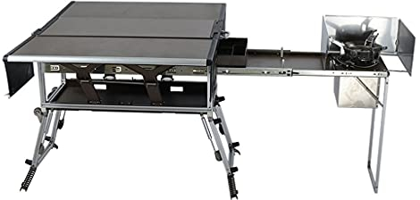 UPJAKS Mesa de Camping Plegable Cocina al Aire Libre Cocina móvil Estufa Plegable portátil Auto-conducción Tiempo Mesa Multifuncional Mesa Utensilios de Cocina para Picnic Playa Pesca