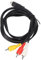 9 Pin Audio and Video DIN Cable, 9 Pin to 3 Male RCA Adapter Audio Stereo Cable, Composite Video Extender Cable, for TV AV Receiver Monitor, 5.9 Feet