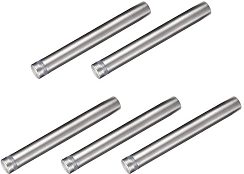 METALLIXITY 5 Stück Edelstahl Wand Schrauben Abstandshalter, 12x100mm Werbung Schrauben Schilderhalter Werbeschraube für Montieren und Befestigung Spiegel Acryl Poster Bilderrahmen