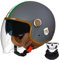 Motorcycle Helmet,Retro 3/4 Open Face Motorcycle Half Helmet with Double Visor, for Men Women Scooter ATV Cruiser Helmet ECE/DOT Approved 11,XL60-61cm