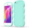 JUMIUSTNB Case for iPhone 6s & iPhone 6,Wave Curly Frame Design,Soft Cute Flexible Multi-Color Thin TPU Shockproof Full Body Protective Girls Women Boy Men Cases for iPhone 6s/6 4.7,Light Blue(2-1)