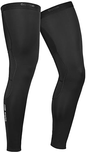 GripGrab AquaRepel 2 Water-Resistant Cycling Leg Warmers Thermal Winter Softshell Road Gravel Mountain Bike Sleeves