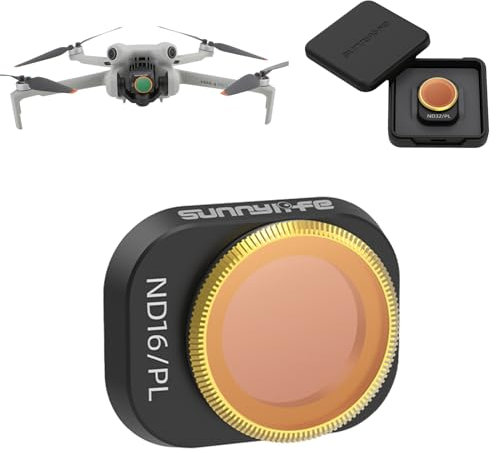 MotuTech Filtre d'objectif pour DJI Mini 4 Pro Filtre Filtres à Densité Neutre Polarisant Ajustable ND16/PL