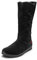 VITAFORM Winterstiefel Damen Gefüttert - Wasserabweisende Winter-Boots Damen - Warme Damen Stiefel Lammfell-Gefüttert für den Winter schwarz 36