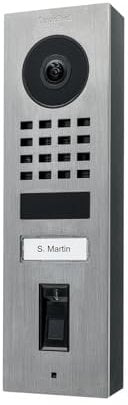 DoorBird D1101FV Fingerprint 50 Aufputz IP Video Türstation | Video-Türsprechanlage mit 1 Ruftaste, Fingerabdruckleser, WLAN, Bluetooth, HD-Video, Bewegungssensor, in Edelstahl V2A