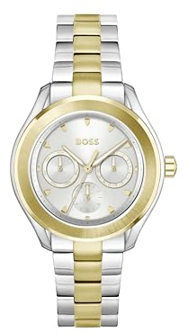 BOSS Multi Zifferblatt Quarz Uhr für Damen Kollektion LIDA mit Zweifarbiges Edelstahlarmband - 1502746