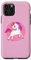 Hülle für iPhone 11 Pro Einhorn Einhornchen pink Pferd für Kinder Unicorn