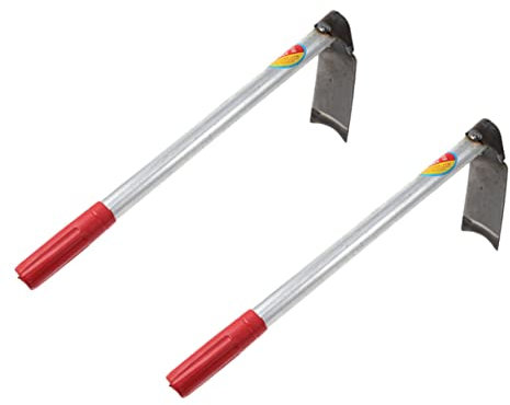 OFFSCH 2 Stück Gartenhacke Handwerkzeug Zur Unkrautentfernung Aus Langlebigem Material Ergonomischer Griff Für Garten Und Balkon