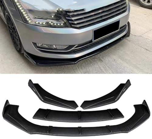 Lmmdhi Auto-Frontstoßstangen-Lippenspoiler-Splitter für VW Passat B7 2011-2015,Unterlippen-Diffusor-Spoiler,Karosserie-Kit
