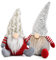 volumoon Coppia di Gnomi Natalizi, 25cm e 29cm Gnomi di Natale Fatti a Mano, Gnomo di Peluche per Decorazioni Natale, Decorazioni Natalizie Gnomi, Nano di Natale, Regalo di Natale per Famiglia, Amici