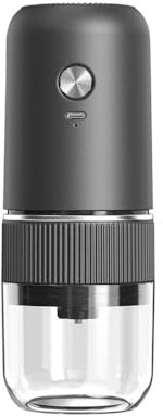 Electric Coffee Grinder, Portable Electric Burr Coffee Grinder USB Rechargable Coffee Bean Grinder for Coffee Beans Spice Home Kitchen Office