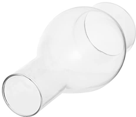 Angoily Öllampe Glas Ersatzglas Petroleumlampe Glas Glaszylinder Ersatzschirm Petroleumlampe Ohne Boden Oberer Durchmesser 3.5cm Untere Durchmesser 7.6cm
