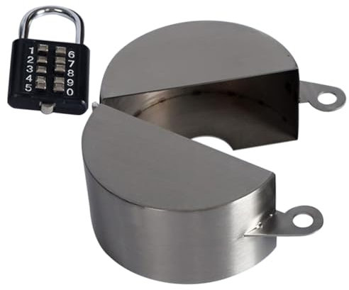 BESPORTBLE 1ensemble Couvercle De Robinet Extérieur Avec Verrou Antivol Protection De Robinet De Jardin Pour Éviter Utilisation Non Autorisée Kit De Verrouillage Robuste Pour Robinet Et Tuyau Arrosage