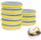 Lot de 8 éponges de nettoyage double face, fibre d'acier, éponge & fibre de bambou, puissant et doux, pour cuisine/salle de bain