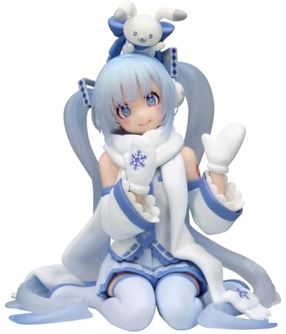 Hatsune Miku Snow Miku Sky Town 10th Anniversary Version Figure, 10 cm Hatsune Miku Noodle Stopper