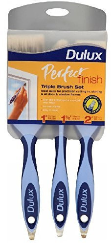 Dulux Perfect Finish Triple Brush Set (3-Piece) - Blue by Dulux