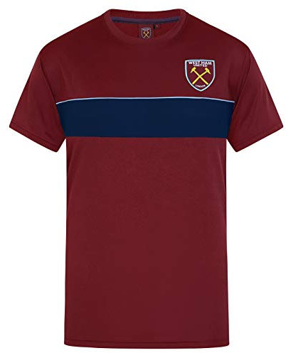 West Ham United FC Official Gift Mens Poly T-Shirt Claret XL