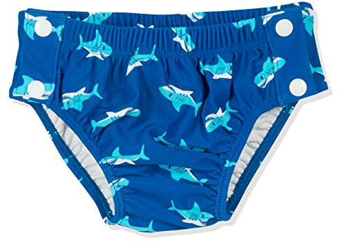 Playshoes UV-Schutz Windelhose Unisex Kinder Badehose Schwimmhose Badebekleidung, Hai zum Knöpfen, 62/68
