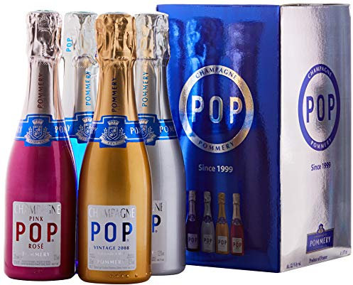 Champagne Pommery POP 4 qualités sous coffret - 4x20cl