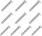 x10 M3.5 x50mm Long Electrical Machine Screws for Light Switch Plug Socket