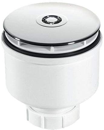 McAlpine 90mm x 50mm Shower Trap with 2 Outlet & Removable Flange - ST90CB10-V