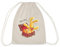 Spreadshirt Felix der Hase im Reiskoffer Turnbeutel, One size, Natur