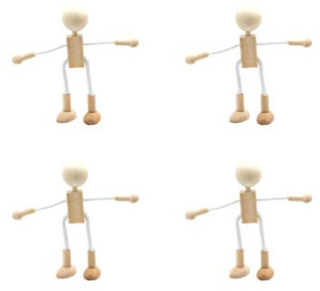 Milisten 4 Stück Spielzeug Basteln Sie Eine Leere Stiftpuppe Holzpflockpuppen Krippenpuppen- Kidzrobotix Mannequin Einfache Puppen Aus Holz Dekorative Aufhängung Kind Körper Hölzern