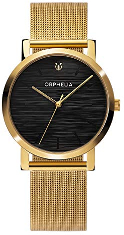 Orphelia Damen Analog Uhr Portobella mit Edelstahl Armband Gold