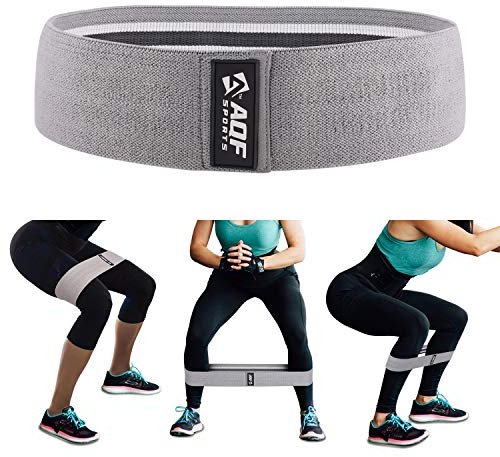 AQF Fitnessband Booty Resistance Band für Beine, Gesäss Fitnessbänder für Fitnessstudio und Startseite, Rutschfester Beinstrecker aus Schwerem Stoff (S)