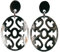Feliss Damen Boho Ohrringe Ohrstecker hängend afrikanischer Schmuck aus 100% Horn. Große Ohrhänger in schwarz, kleines Geschenk. Hippie earrings aesthetic