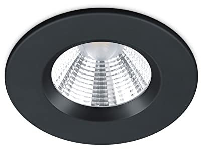 Trio Leuchten LED Einbauleuchten Zagros 650710132, Metall Schwarz matt, inkl. 1x 5,5 watts LED