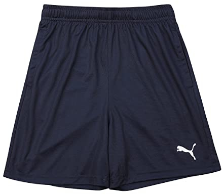 Puma Kinder teamRISE Training Shorts Jr, blau (Peacoat White), 128