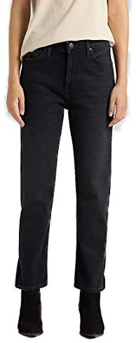 Lee Damen Carol Captain Black Jeans, 33W / 35L