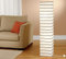 Trango 1215L Modern Design LED Reispapier Stehlampe *ASIA* Wohnzimmer Lampe in Eckig mit schwarzen Deko-Stäben 125cm Hoch incl. 2x E14 LED Leuchtmittel als Wohnzimmer Deko Lampenschirm Stehleuchte