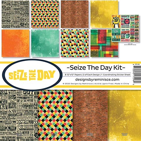 Reminisce Seize the Day Sammel-Set für Sammelalbum, Papierbastelarbeiten, bunte Palette