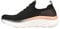Skechers Women's D'LUX Walker LET IT Glow Sneaker, Black Knit/Rose Gold Trim, 5 UK