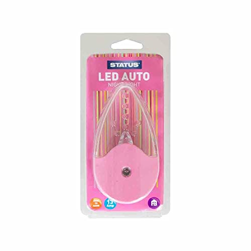 Mr. Gadget Solutions® Color Auto LED noche luz anochecer hasta el amanecer enchufe en zócalo rosa