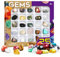 Byncceh Kit de Descubrimiento de Rocas y minerales 25 Rocas y minerales coleccionables y observadores Set de Piedras Naturales Minerales Auténticos para Niños