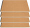 PINGEUI Spiral-Skizzenbuch, A3, 160 g/m², blanko, Spiralbindung, Krafteinband, Skizzenbuch für Hochformat, Memo, Notizen, Tagebuch, Meeting-Aufzeichnung, 60 Seiten/30 Blatt, 4 Stück