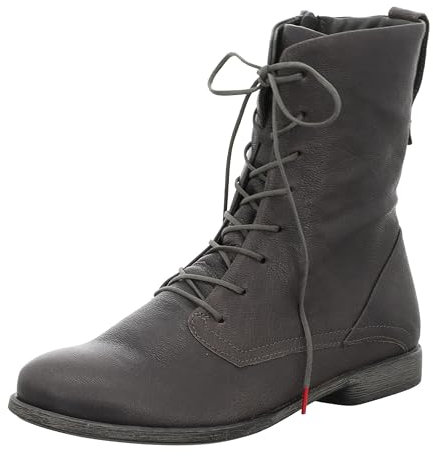 THINK! Damen AGRAT chromfrei gegerbte leicht gefütterte Stiefelette, 2030 Mouse, 39 EU
