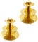 2 Pack 3 Tier Cardboard Cake Stand, Three Tiered Paper Afternoon Tea Stands color Disposable Cupcake Holder Round Dessert Stands for Party Wedding Birthday Baby Shower Anniversary (Paper Gold)