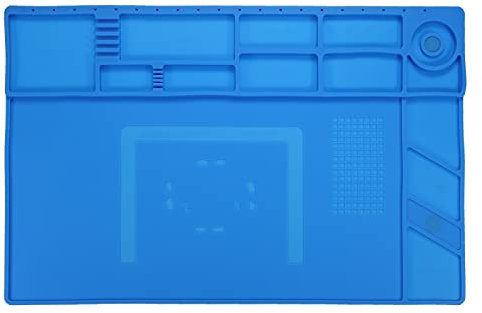 sourcing map Extra Large 56x36cm ESD Silicone Soldering Mat Magnetic Heat Insulation 932°F Anti Static Electronic Repair Work Mat for Solder Station Workbench