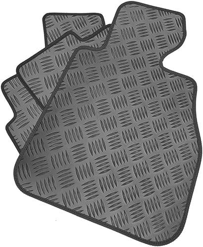 Gummi-Fußmatten-Set, kompatibel/Ersatz für BMW 3er-Serie E36 Cabrio (Baujahr 1993 bis 1999), maßgeschneiderte Matten, strapazierfähig, wasserdicht, rutschfest