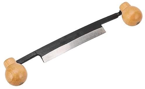 Coltello da Barba Draw, Coltello a Lama d'Acciaio al tungsteno per scortecciare la Corteccia, Coltello da Barba dello Strumento di Disegno Diritto, Strumento Manuale scortecciatura