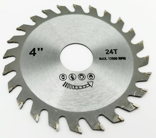 HM Holz Sägeblatt 100 x 22,23 x 2 mm 24 Zähne Hartmetall 100mm Säge Kreissäge Flex 4 1/4 Zoll
