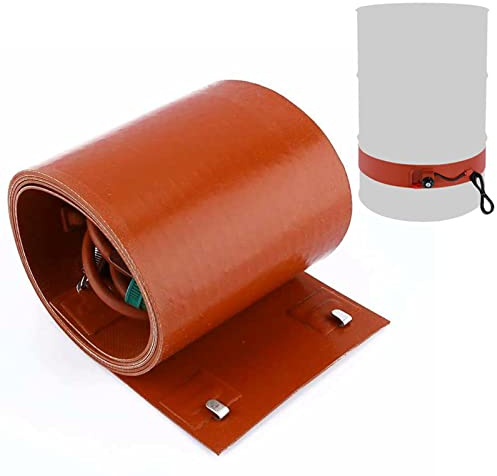 SARUEL Metall-Fass-Eimer-Heizung – Honigöl-Fass-Heizkissen, Trommel-Fass-Band – Silikon-Heizung, Fass-Heizung Mit Verstellbarem Thermostat (Size : 30L 90 * 25CM)