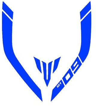 DSMBKS Adesivo Moto Racing MT-09 Adesivi Serbatoio Carburante Logo Accessori Impermeabile Per Y-amaha Mt09 Mt 09 Mt-09,4 Blu