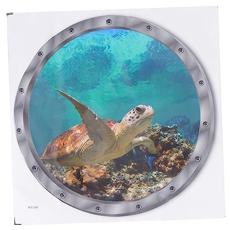 Veemoon Pegatina de Pared de Marina Submarina 3d Decoración Tropical para Sala de Estar Decoración de Arte de Pared de Pvc Transformación